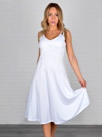 Белое платье миди LSP-04912